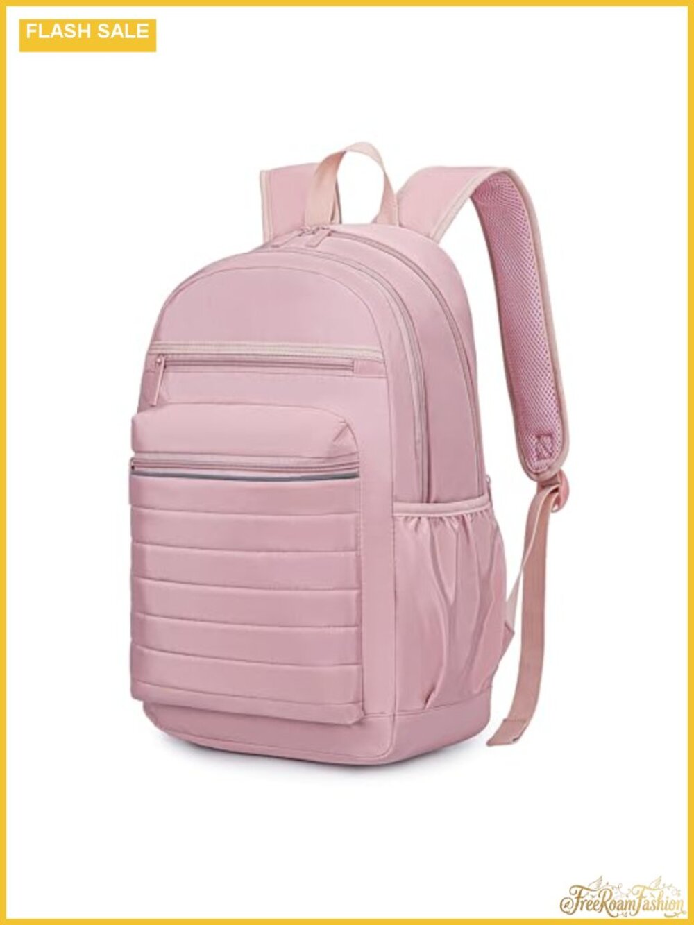 Water-Resistant 15.6" Laptop Backpack with Anti-Theft Pocket, Luggage Strap,